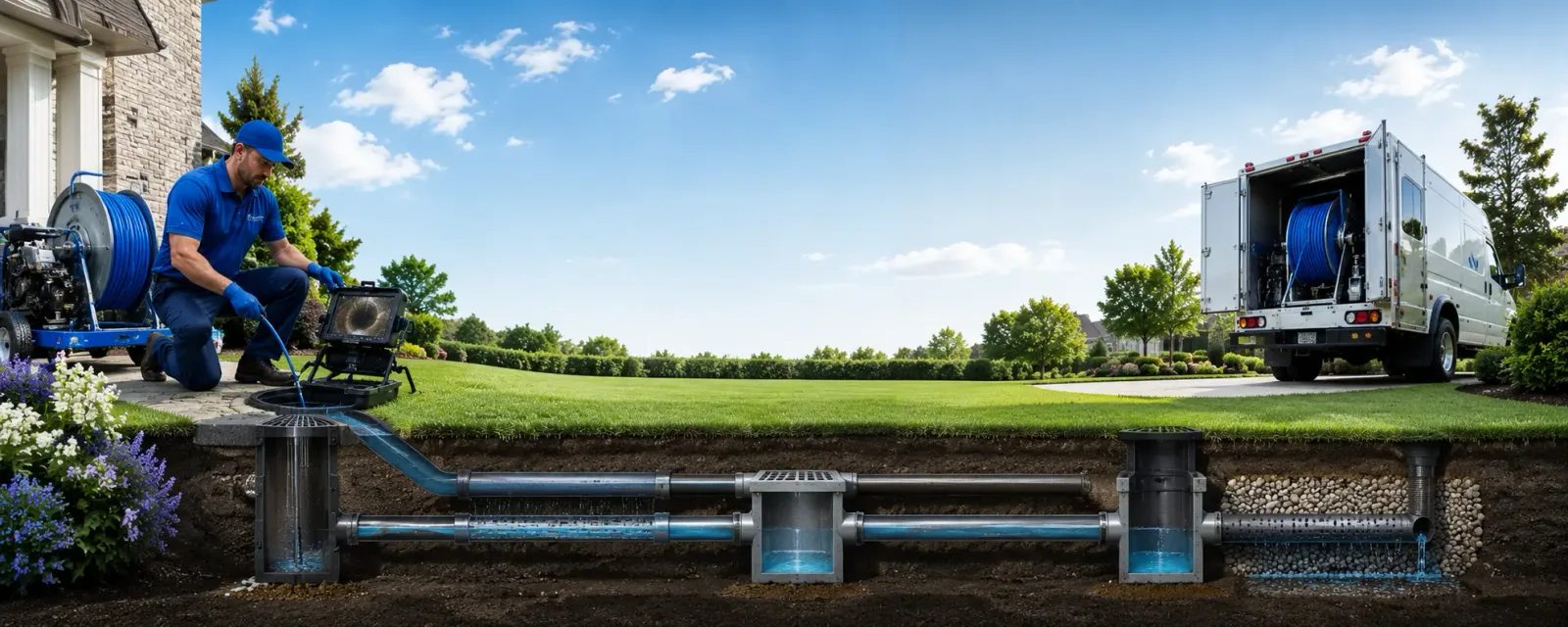 Outdoor drain cleaning information for Gum Spring, VA